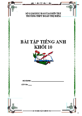 Bài tập Tiếng Anh Khối 10 - Trường THPT Đoàn Thị Điểm